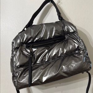 Quilted Silver Women's Bag.